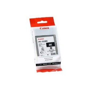 CANON PFI 102 BK สีดำ ใช้สำหรับเครื่องรุ่น IPF 510,605,650,610,710,750,755