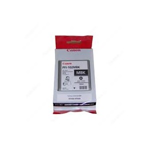 CANON PFI 102 MBK (MATTLE BLACK) ใช้สำหรับเครื่องรุ่น IPF 510,605,650,610,710,750,755