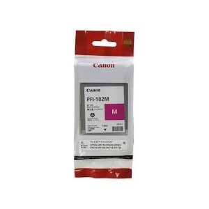 CANON PFI 102M สีแดงอมม่วง ใช้สำหรับเครื่องรุ่น IPF 510,605,650,610,710,750,755