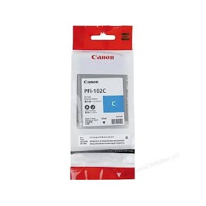 CANON PFI 102C สีฟ้า ใช้สำหรับเครื่องรุ่น IPF 510,605,650,610,710,750,755